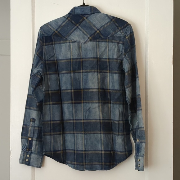 Lucky Brand True Indigo Classic Fit Pearl Snap Shirt - Picture 2 of 4